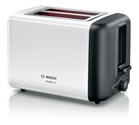 Bosch DesignLine 2 Slice Stainless Steel Toaster, TAT3P421GB, White