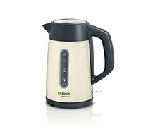 Bosch DesignLine Plus Stainless Steel Cordless Kettle,TWK4P437GB, Cream