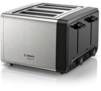BOSCH DesignLine Plus TAT4P440GB 4-Slice Toaster - Silver, Silver/Grey