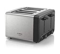 Bosch DesignLine Plus TAT4P440GB 4 Slot Stainless Steel Toaster with variable controls - Stainless Steel
