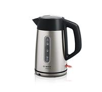 Bosch TWK4P440GB electric kettle 1.7 L 3000 W Black, Stainless steel