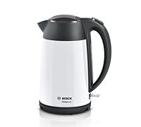 Bosch DesignLine TWK3P421GB Stainless Steel Cordless Kettle, 1.7 Litres, 3000W - White & Black