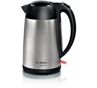 Bosch DesignLine TWK3P420GB Stainless Steel Cordless Kettle, 1.7 Litres, 3000W - Silver & Black