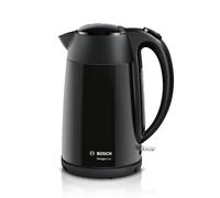 Bosch DesignLine TWK3P423GB Stainless Steel Cordless Kettle, 1.7 Litres, 3000W - Black