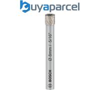 Bosch 1x PRO Ceramic Diamond Dry Drill Bit for Cylindrical Shank and Rotary Drill/Drivers (for Tiles, Hard tiles, Ø 8 mm, Professional Accessory Rotary Drill/Drivers)