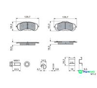 BOSCH 0 986 460 253 Brake pad set