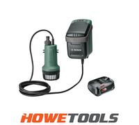 Bosch GARDENPUMP 18-2000 P4A 18v Cordless Submersible Water Pump 1 x 2.5ah Li-ion Battery Charger