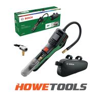 Bosch PNEO Cordless Pneumatic Pump (Compact Power BA 4V 3.0 Ah Battery, Quick Snap, Ball Needle, Presta Valve and Balloon adapters, Bike Bag, Carton Box)