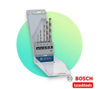 Bosch Drill Bit Set HSS-G Hex Shank 5pc Set Size 2mm 3mm 4mm 5mm 6mm 2608595517