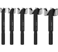 Bosch 5X Expert Wood Forstner Drill Bit Set (for Softwood, Hardwood, Ø 15,0, 20,0, 25,0, 30,0, 35,0 mm, Professional Accessory Drill, Driver)