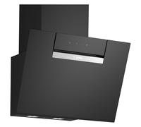 Bosch DWK67FN60B Angled Glass Chimney Hood Black glass