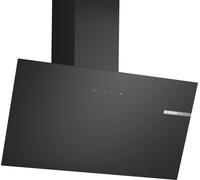 Bosch Chimney Cooker Hood DWK85DK60B Series 2 80cm Angled Black Glass