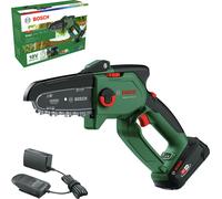 Bosch EasyChain 18V-15-7 (1x2.5Ah) Cordless Chainsaw - Green, Green