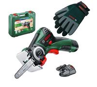Bosch Easycut Multi Purpose Cordless Chainsaw Nano Blade Saw 1X 2.5Ah Bat Gloves
