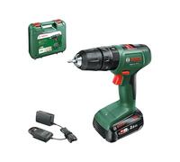 Bosch EasyImpact 18V-38 Cordless Combi Drill (1 × 2.5 Ah Battery, 18V System, Carrying Case), Green