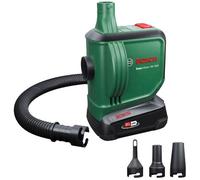 Bosch Home and Garden Cordless Air Pump/Air Pump for Air Mattress EasyInflate 18V-500 (1x 2.0Ah Battery; 18 Volt System; Inflate or Deflate Airbeds, Paddling Pools and Other Toys; in Carton Packaging)