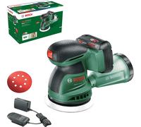 Bosch Cordless Random Orbit Sander EasyOrbit 18V-10 (Sanding on Small to Medium Wooden, Varnished and Painted Surfaces; Diameter: 125mm; 18 Volt System; 2.0Ah Battery and Charger)