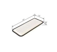 Bosch S0154 Car Air Filter - Replacement Filter