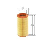 Bosch Engine Air Filter fits Audi A2 2000-2005 1.2 1.4 1.6