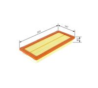 Bosch Car Air Filter F026400382 (S0382) – Fits Citroen/Fiat/Peugeot, Moisture-resistant