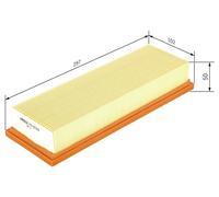 Bosch Engine Air Filter fits Citroën Xsara 1997-2000 1.8