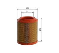 Bosch S0413 Car Air Filter - Separates Particles from the Air Intake - Moisture-resistant plus High Tensile Strength