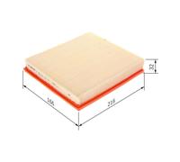Bosch S0106 Car Air Filter - Separates Particles from the Air Intake - Moisture-resistant plus High Tensile Strength