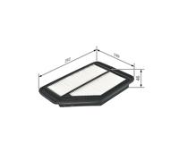 Bosch S0159 Car Air Filter - Separates Particles from the Air Intake - Moisture-resistant plus High Tensile Strength