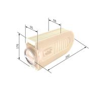 Bosch Engine Air Filter fits Mercedes-Benz Slc 2016-2017 172.404