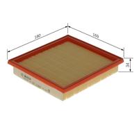 BOSCH F 026 400 130 Air filter