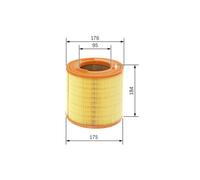 Bosch Engine Air Filter fits Nissan Atleon 2006 on 35.15 56.15