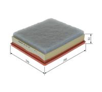 BOSCH F 026 400 166 Air filter
