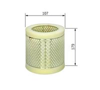 Bosch Car Air Filter S0011 - Moisture-resistant, High Tensile Strength - F026400011