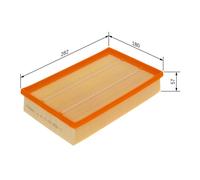 Air filter Filter Insert F 026 400 033 BOSCH for NISSAN NAVARA NP300