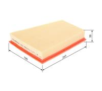 Bosch Car Air Filter S3573 - 1457433573 - Fits Renault, Nissan, Mercedes Citan