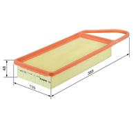Bosch Engine Air Filter fits Peugeot 207 2006-2015 1.4