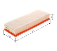 Bosch Engine Air Filter fits Peugeot 207 Cc 2007-2015 1.6