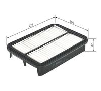 Bosch Engine Air Filter fits Toyota Corolla 1992-2000 1.3 1.4