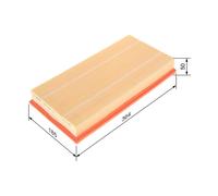 Air Filter 1457433714 Bosch 1J0129620 1JO129620 S3714 Genuine Quality Guaranteed