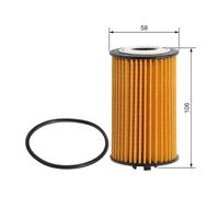 Bosch P7006 Car Oil Filter - Separates Soot and Metal Particles from Engine Oil - Provides Reliable Engine Lubrication