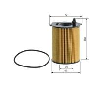 Bosch Engine Oil Filter fits Alfa Romeo Mito 2011-2018 0.9