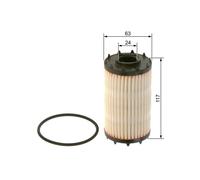 Oil filter Filter Insert F 026 407 274 BOSCH for AUDI PORSCHE BENTLEY VW