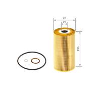Bosch Engine Oil Filter fits Mercedes-Benz Mb-Trac 1979-1991