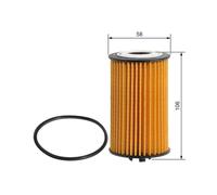Bosch P7006 Car Oil Filter - Separates Soot and Metal Particles from Engine Oil - Provides Reliable Engine Lubrication
