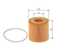 Bosch Engine Oil Filter fits Skoda Roomster Praktik 2007-2015 1.2