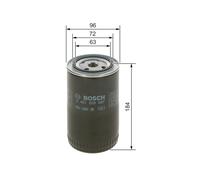 Bosch Engine Oil Filter fits VW Lt 40-55 I Platform/Chassis 1978-1996 2.4