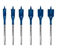 Bosch EXPERT 6 Piece Self Cut Speed Wood Flat Bit Set