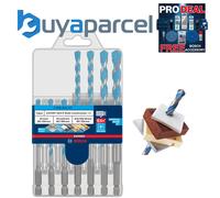 Bosch 7X Expert HEX-9 Multi Construction Drill Bit Set (for Concrete, Soft Ceramic Tiles, Ø 5,0, 5,5, 6,0, 6,0, 7,0, 8,0, 10,0 mm, Professional Accessory Impact Drill/Driver, Drill Drivers)