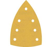 Bosch EXPERT C470 Hook and Loop Large Delta Sanding Sheets for Paint and Wood 100mm x 150mm 320g Pack of 10