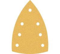 Bosch Expert C470 Hook and Loop Large Delta Sanding Sheets for Paint and Wood 100mm x 150mm 80g Pack of 10